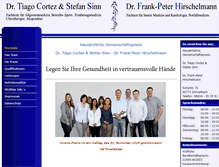 Tablet Screenshot of praxis-cortez-sinn-hirschelmann.de